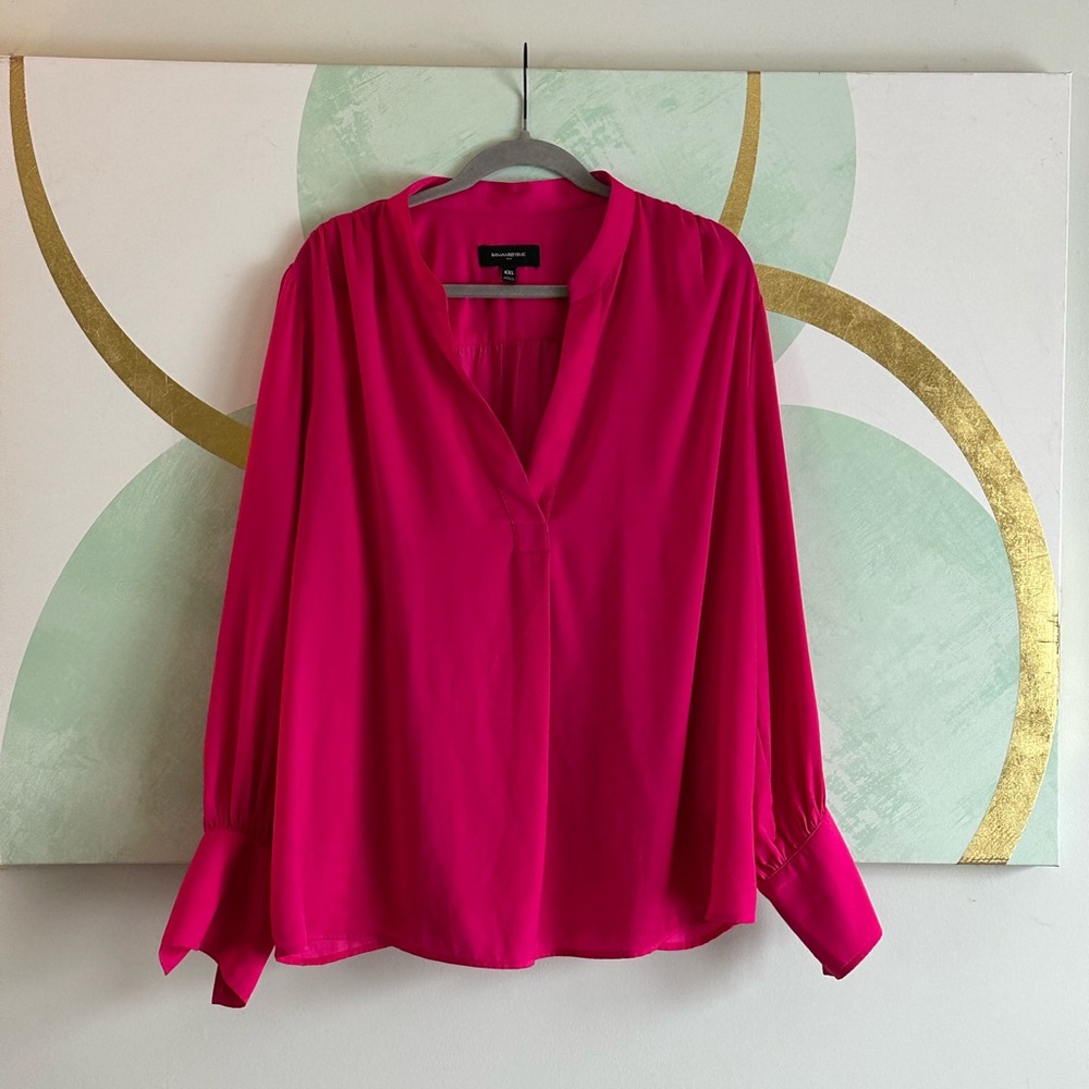 Banana Republic Factory Vibrant Pink Blouse